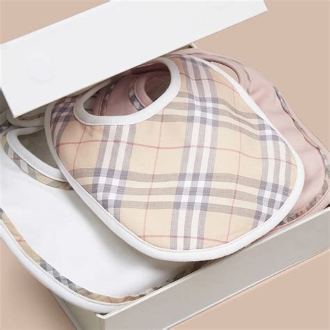 burberry baby bib set|burberry newborn baby set.